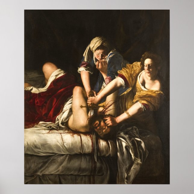 Póster Judith Slay Holofernes - Artemisia Gentileschi (Frente)