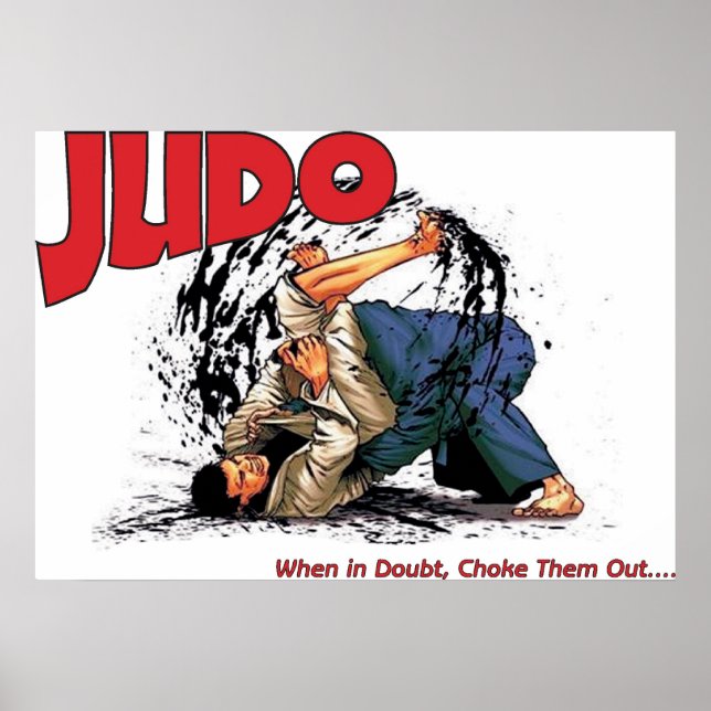 Póster Judo Choke Out (Frente)
