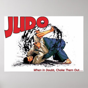 Póster Judo Choke Out