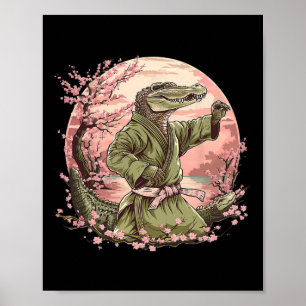 Póster Judo Cocodrilo Naturaleza Kickboxing Taekwondo Art