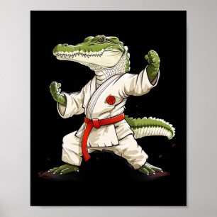 Póster Judo Crocodile Naturaleza Kickboxing Taekwondo Art