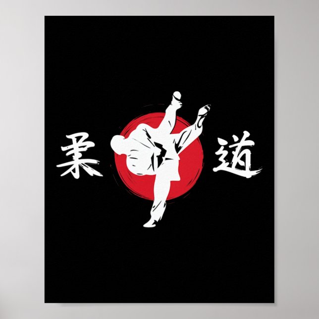 Póster Judo Martial Arts Comt Technie Japón (Frente)
