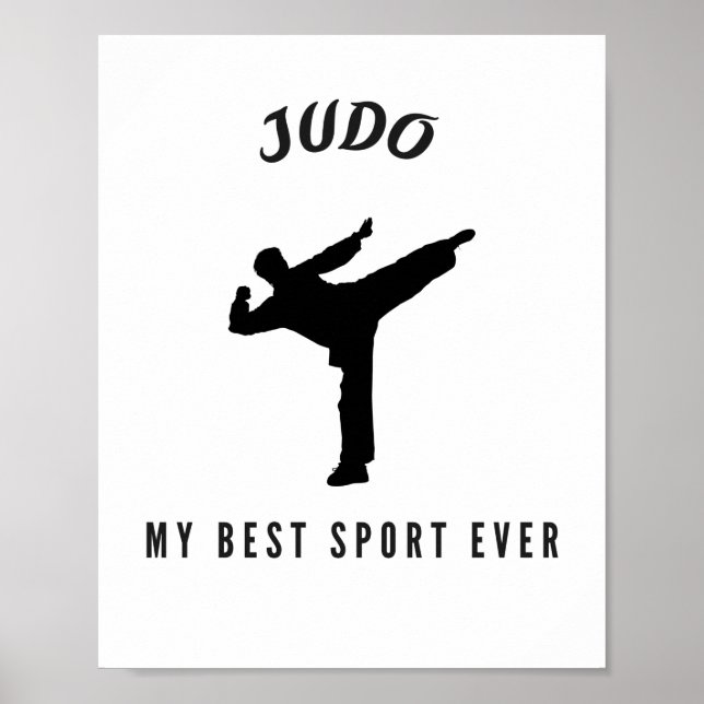 Póster Judo mi mejor deporte (Frente)