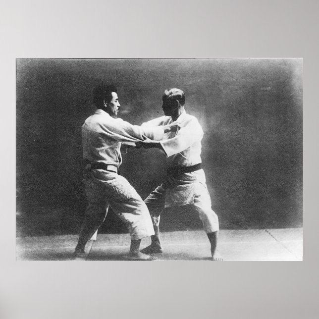 Póster Judoka Jigoro Kano Kyuzo Mifue Judo (Frente)