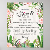 Juega al anillo Fiesta Cactus Bridal Shower