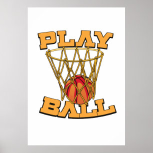 Póster Juega al Ball Basketball.