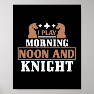 Póster Juego A La Mañana Y Al Caballero
