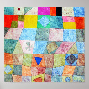 Póster Juego amistoso, Paul Klee