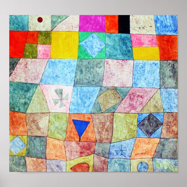 Póster Juego amistoso, Paul Klee (Frente)