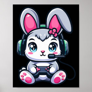 Póster Juego Chica de juego de juego satinado de pascua 1