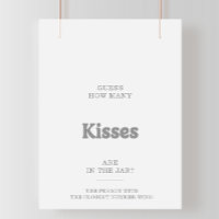 Juego de adivinanza de besos para despedida de sol