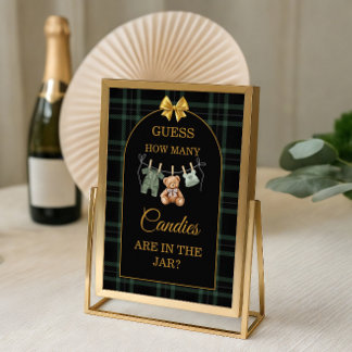 Póster Juego de adivinanza de caramelos del osito de pelu