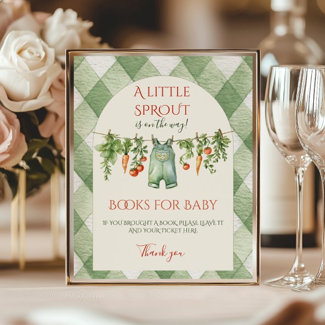 Póster Juego de Baby Shower de Brote Neutro Rústico (Subido por el creador)