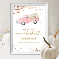 Juego de Baby Shower de Niña La Camioneta se Volcó