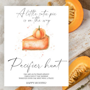 Póster Juego de baby shower de pastel de calabaza - búsqu