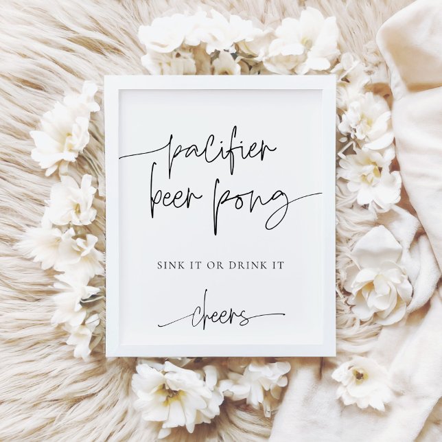 Póster Juego de Baby Shower EMERY Pacifier Beer Pong (Subido por el creador)