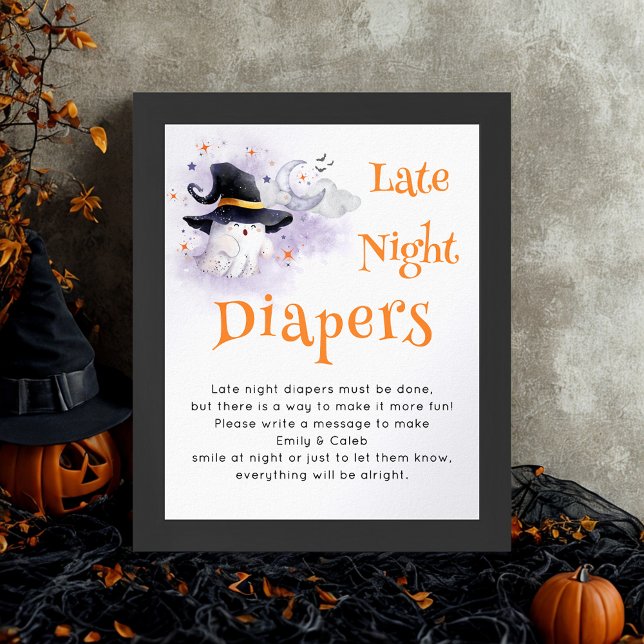 Póster Juego de Baby Shower 'Late Night Diapers' de Hallo (Subido por el creador)