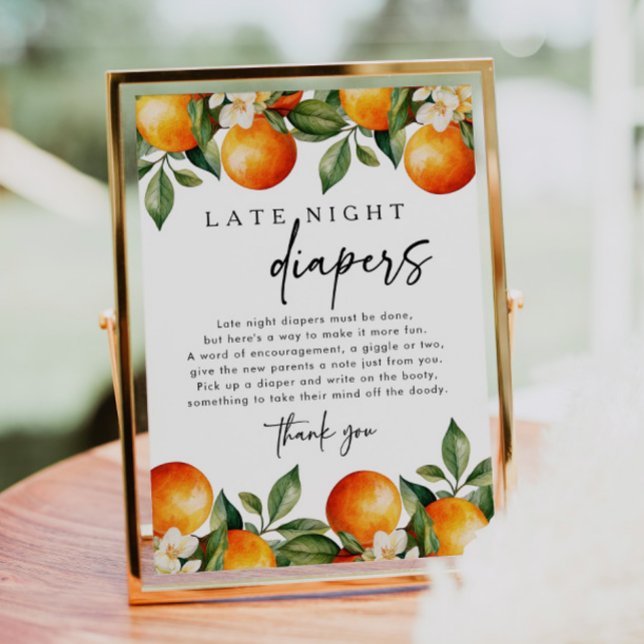 Póster Juego de Baby Shower Little Cutie Late Night Diape (Subido por el creador)