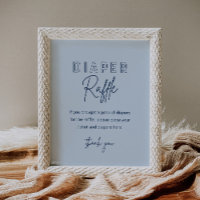 Juego de Baby Shower LOLA Blue Diaper Raffle