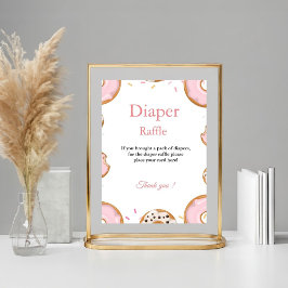 Póster Juego de Baby Shower Raffle Rprinkle Diaper Raffle