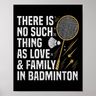 Póster Juego de Badminton como Cosa Transportador de Badm