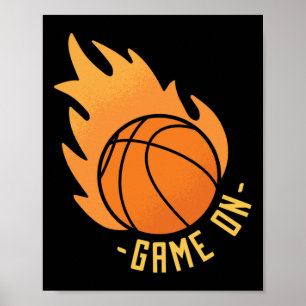 Póster Juego de baloncesto activado