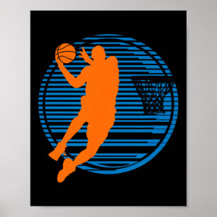 Póster Juego de baloncesto Dunk Player Court Sport Ball