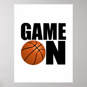 Póster Juego de baloncesto en