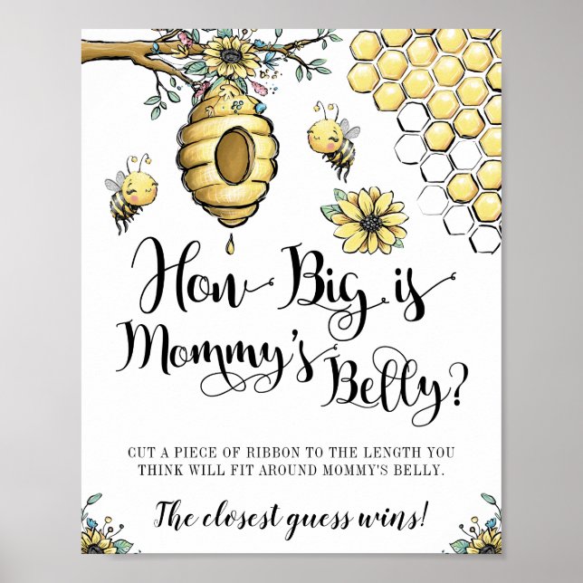 Póster Juego de Belly Floral Beehive Honey Sweet Aee (Frente)
