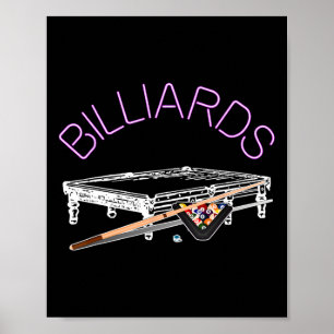 Póster Juego de billar para Billiards