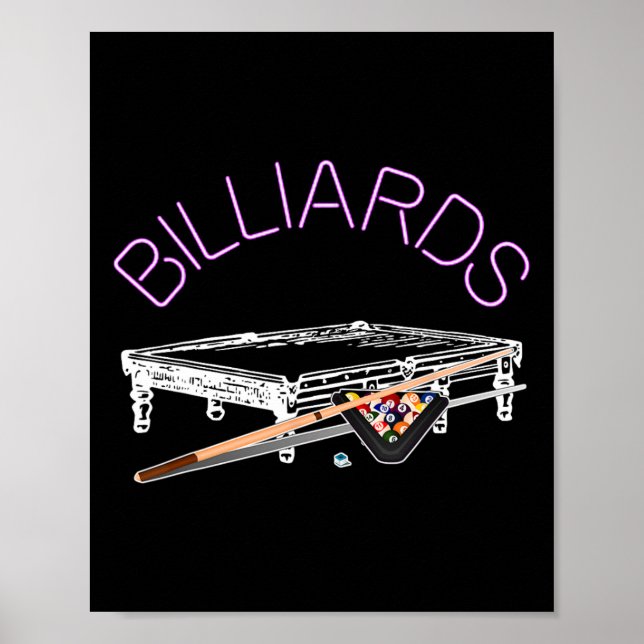 Póster Juego de billar para Billiards (Frente)