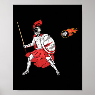 Póster Juego de Billiards Sticks Romans Snooker Table Poo