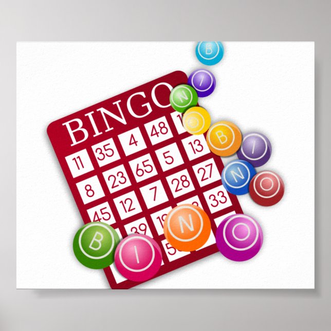 Póster Juego de Bingo (Frente)