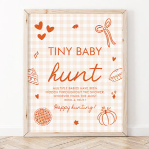 Póster Juego de búsqueda de bebés diminutos Fall Cutie Pi