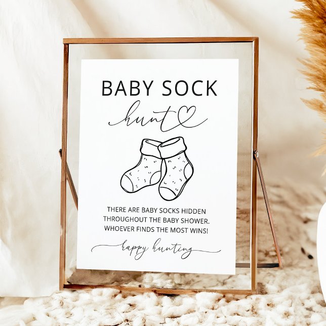 Póster Juego de búsqueda de calcetines de bebé para ducha (Subido por el creador)