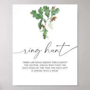 Póster Juego de búsqueda del anillo en el árbol de bellot