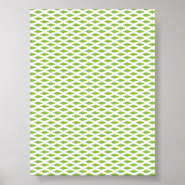Póster Juego de carpetas verdes botánicas (Frente)