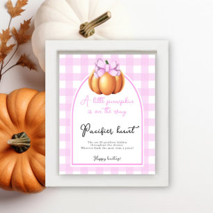 Póster Juego de caza de chupete de arco de calabaza para
