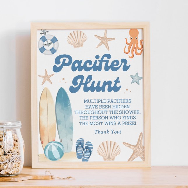 Póster Juego de caza del pacificador Baby Shower de Baby  (Subido por el creador)