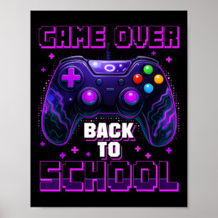 Póster Juego De Control De Vuelta A La Escuela Primer Día