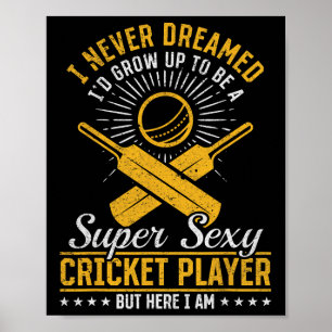 Póster Juego de cricket de críquet - Super Y jugador de c