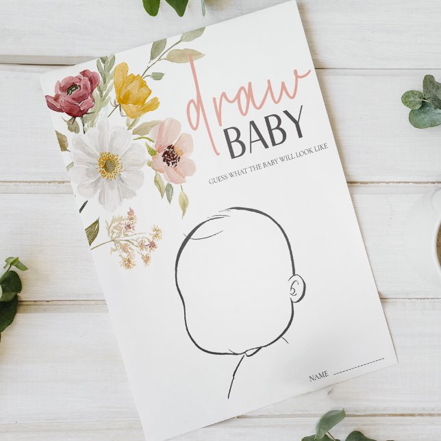 Póster Juego de ducha de bebé floral suave de primavera (Subido por el creador)