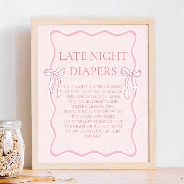 Póster Juego de Fiesta de los "Diapers" nocturnos de Baby (Subido por el creador)