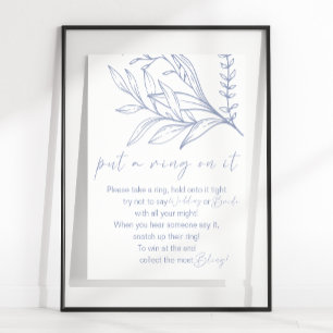 Póster Juego de Flores de Vinca Ponerle un Anillo