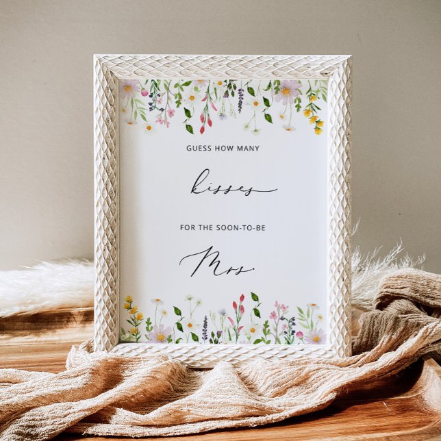 Póster Juego de flores silvestres para baby shower cuánta (Subido por el creador)