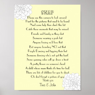 Póster Juego de Fotos de Boda I Spy Snap