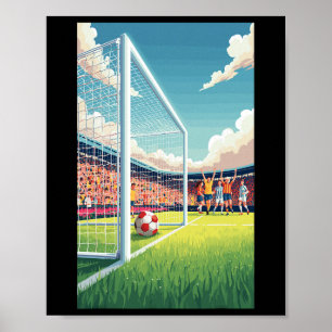 Póster Juego de Fútbol Fútbol Partido Deporte Campo De Fú