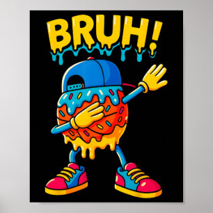 Póster Juego de goteo de helado Sketll niños niñas lindo