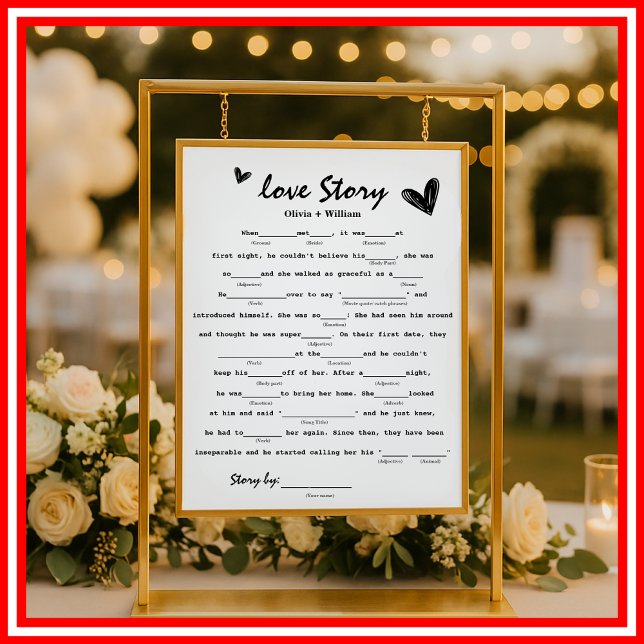 Póster Juego de historias de amor | Boda (Subido por el creador)
