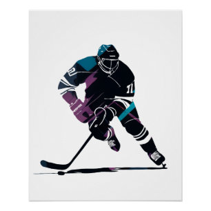 Póster Juego de hockey sobre hielo Deporte Challenge Esti